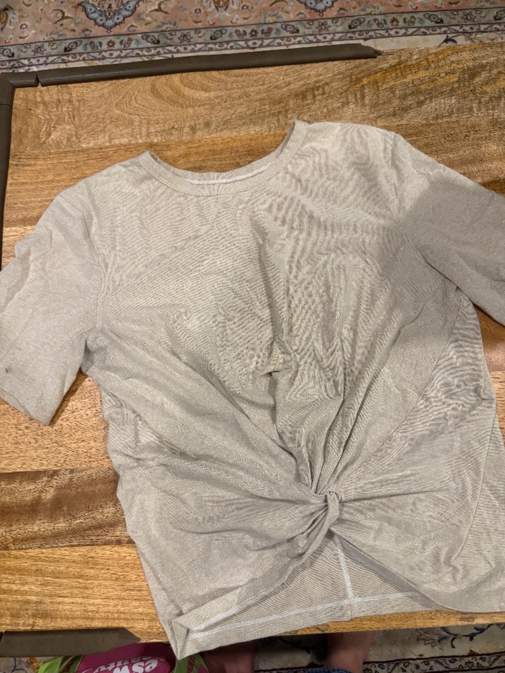 Lululemon casual knot tie t-shirt size small